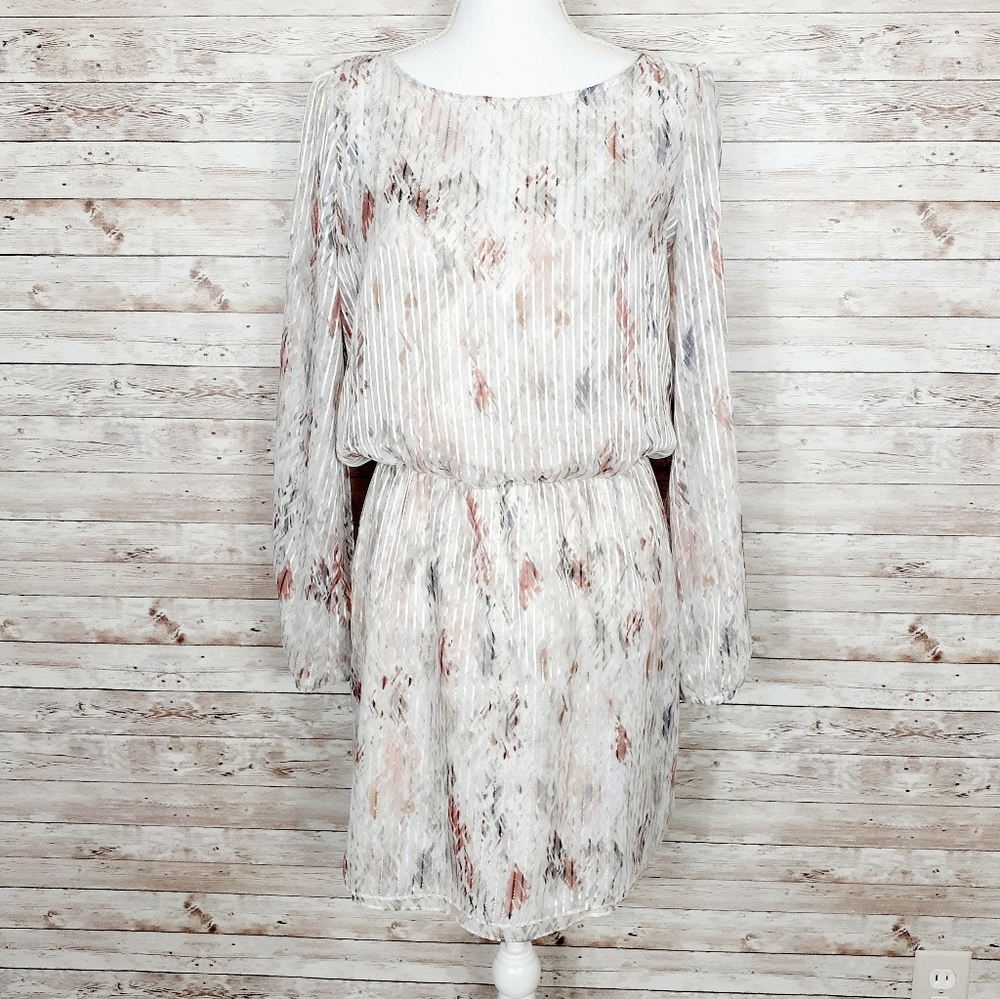 Whbm Blouson Dress Split Sleeve 274